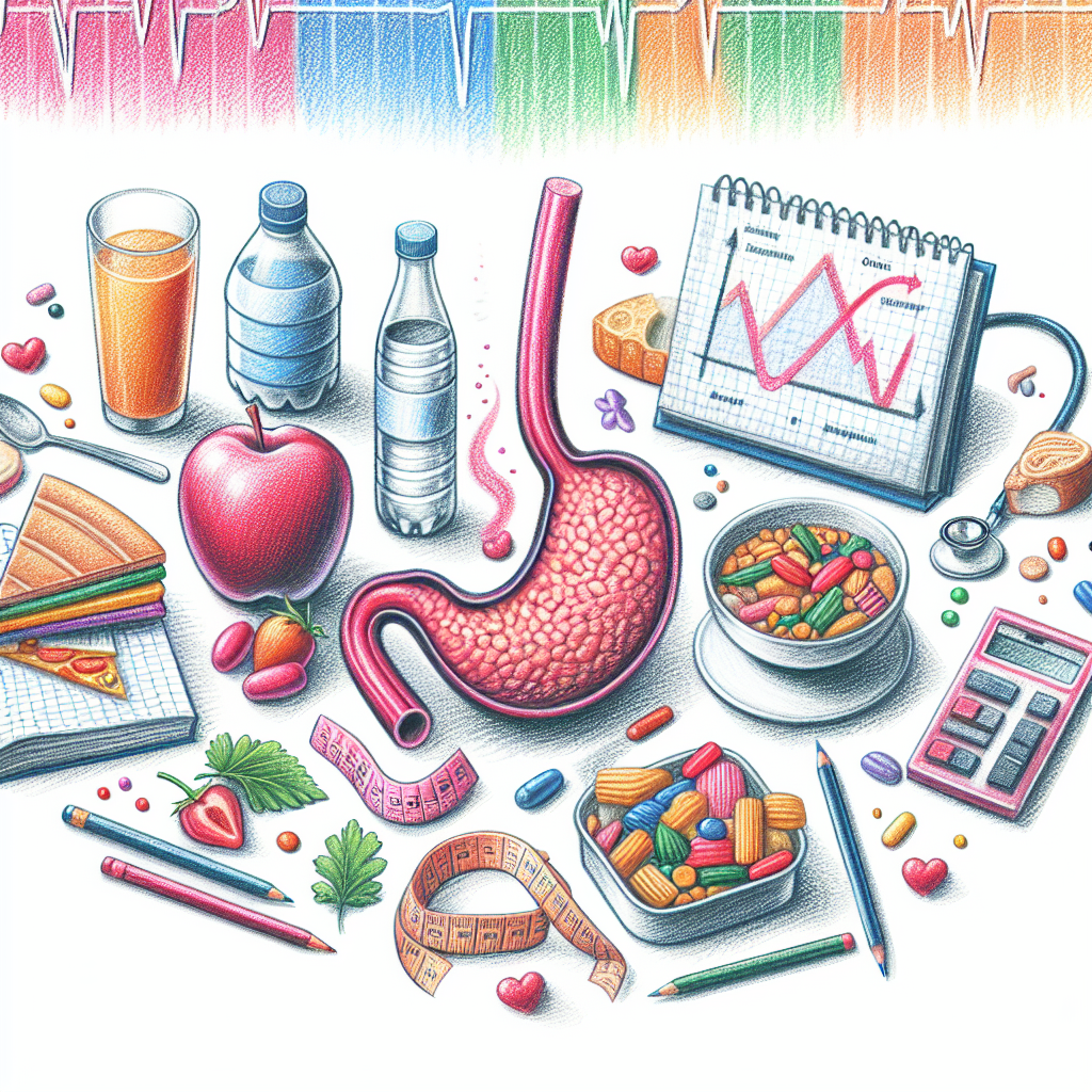 Pastelková ilustrace znázorňující téma: Diety a zdraví