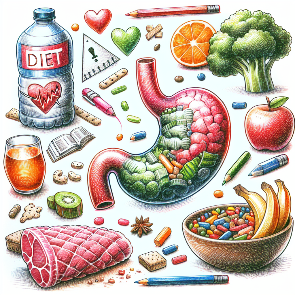 Pastelková ilustrace znázorňující téma: Zdraví a výživa