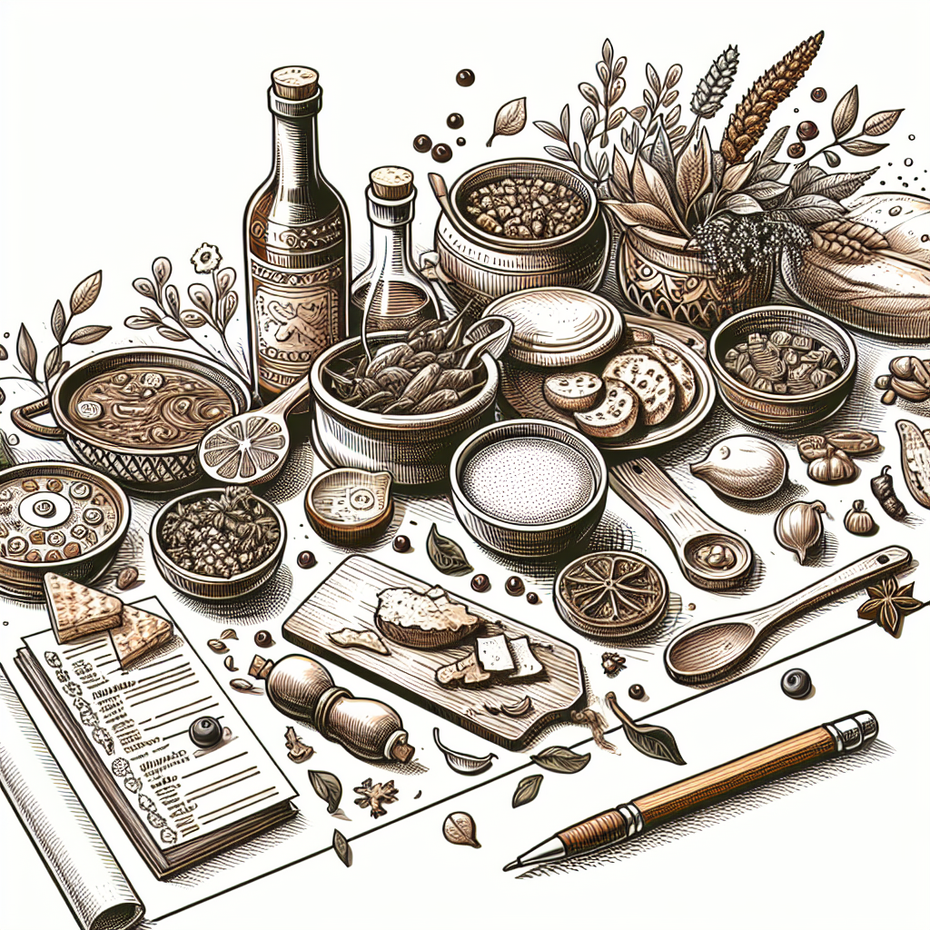 Pastelková ilustrace znázorňující téma: Kuchyně