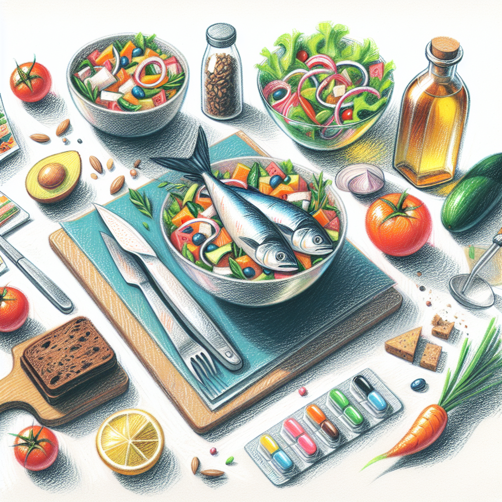 Pastelková ilustrace znázorňující téma: Recepty