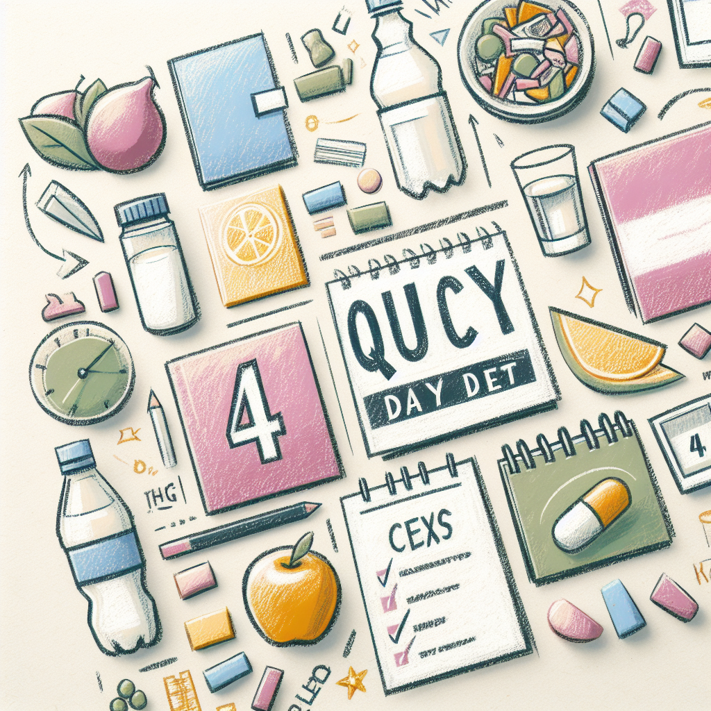 Pastelková ilustrace znázorňující téma: Diety a výživa