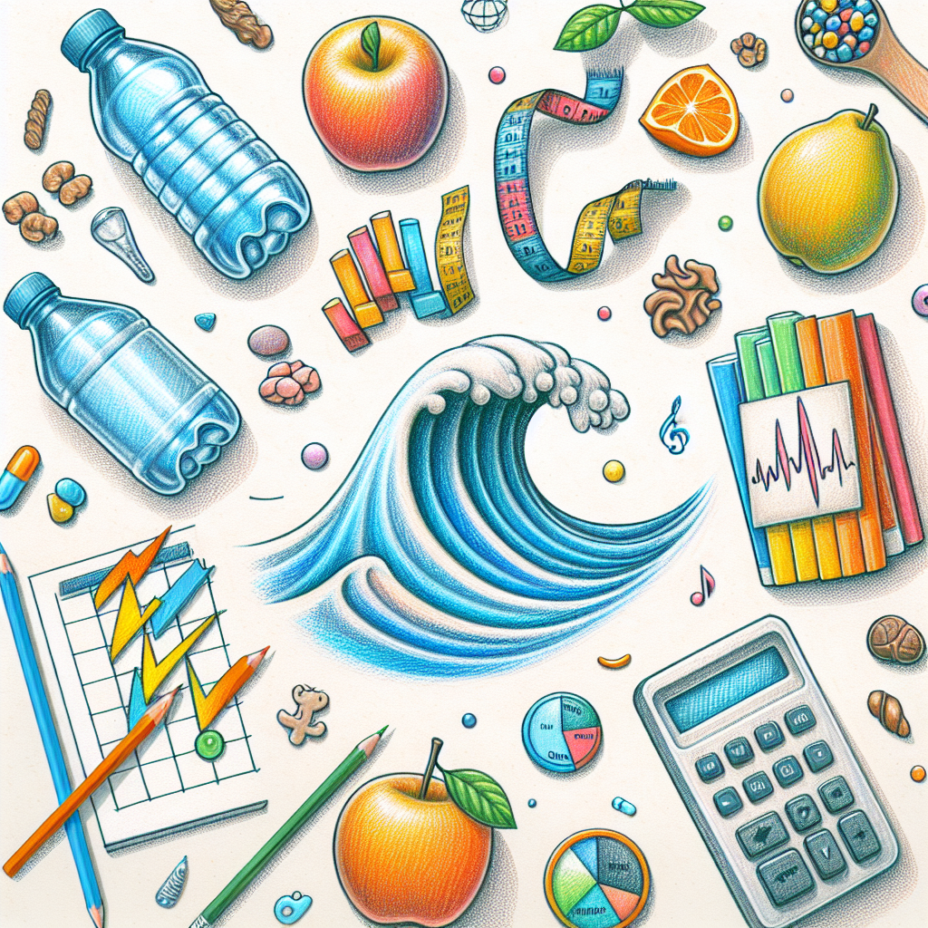 Pastelková ilustrace znázorňující téma: Výživa a zdraví