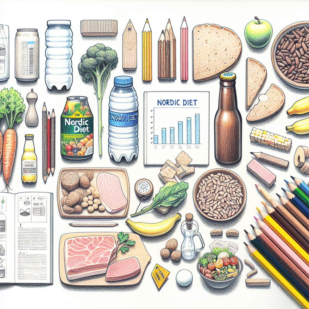 Pastelková ilustrace znázorňující téma: Výživa