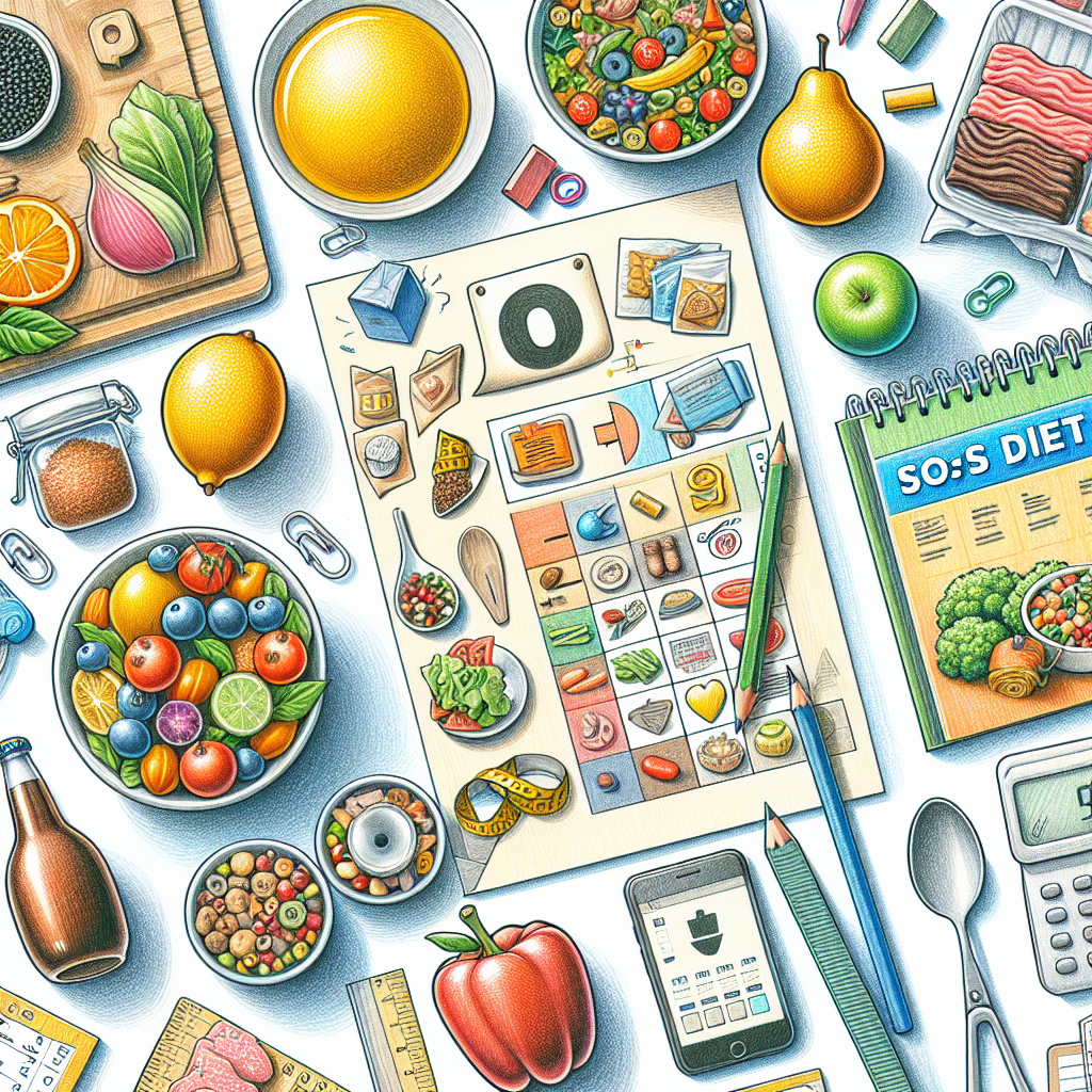 Pastelková ilustrace znázorňující téma: Stravovací plány