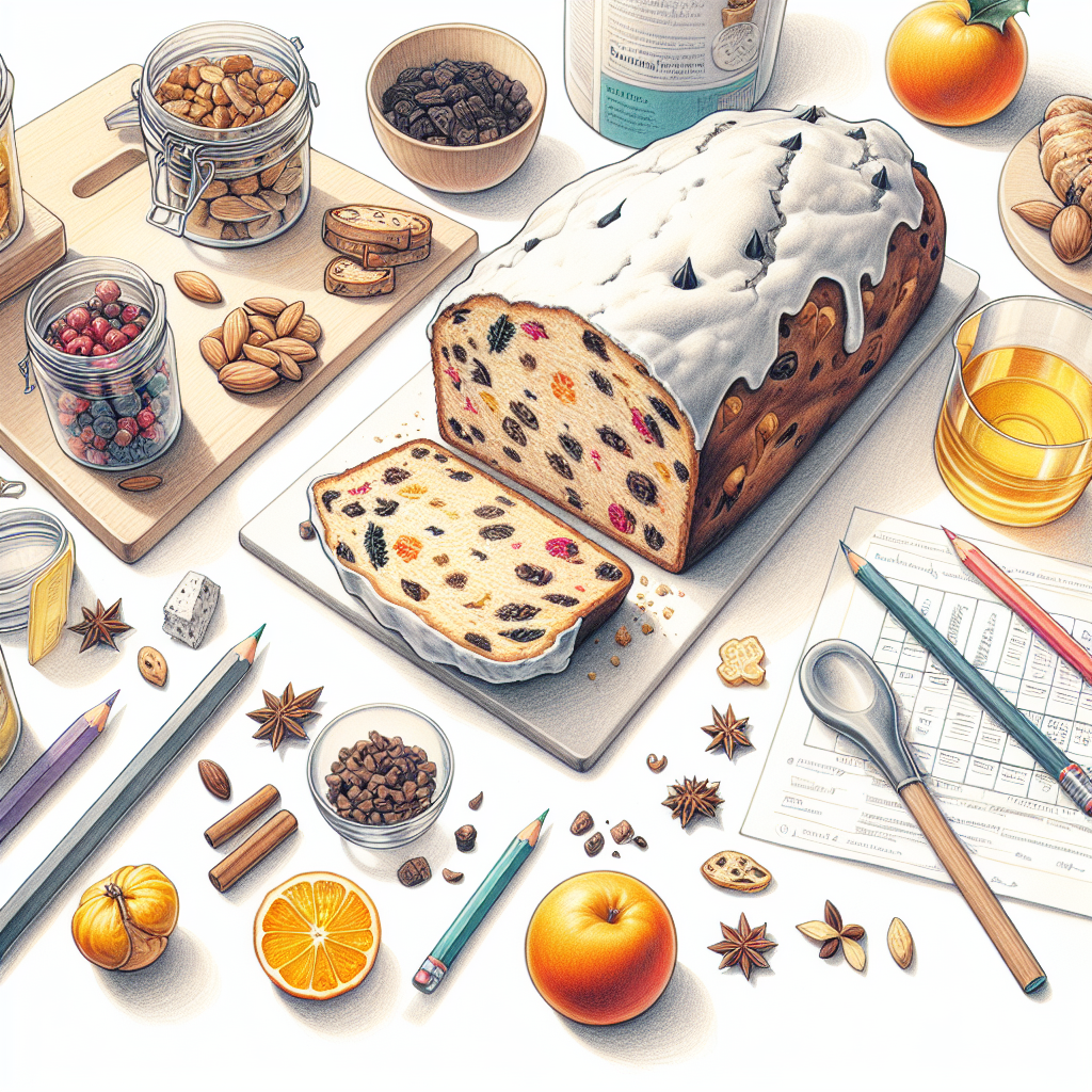 Pastelková ilustrace znázorňující téma: Vánoční pečivo