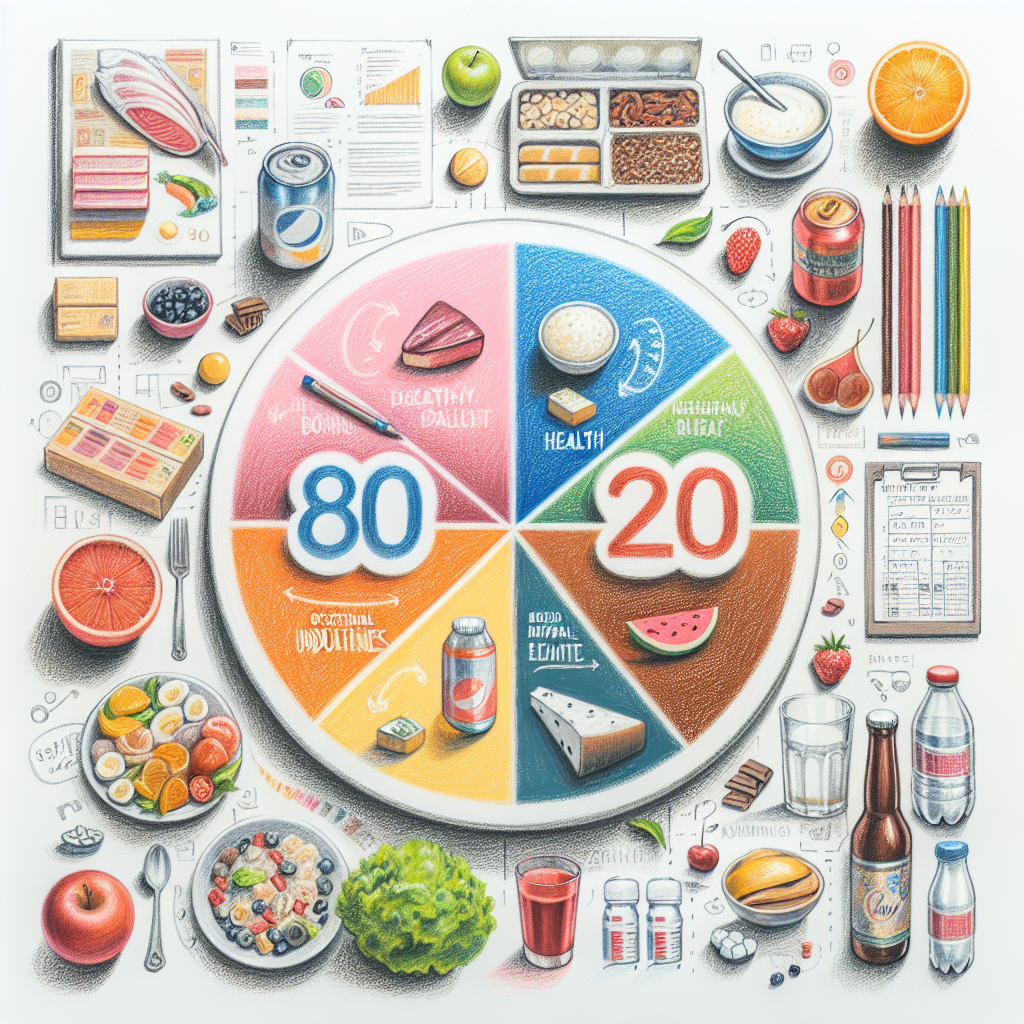 Pastelková ilustrace znázorňující téma: Zdravá výživa