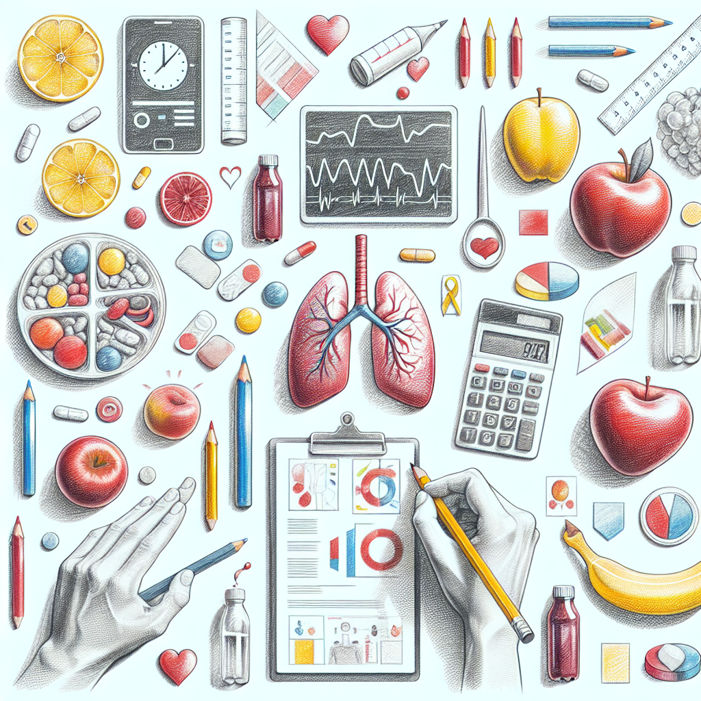 Pastelková ilustrace znázorňující téma: Výživa