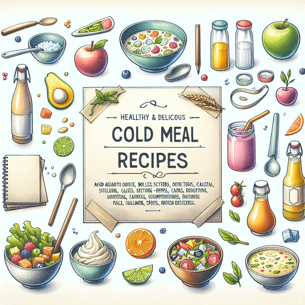 Pastelková ilustrace znázorňující téma: Recepty