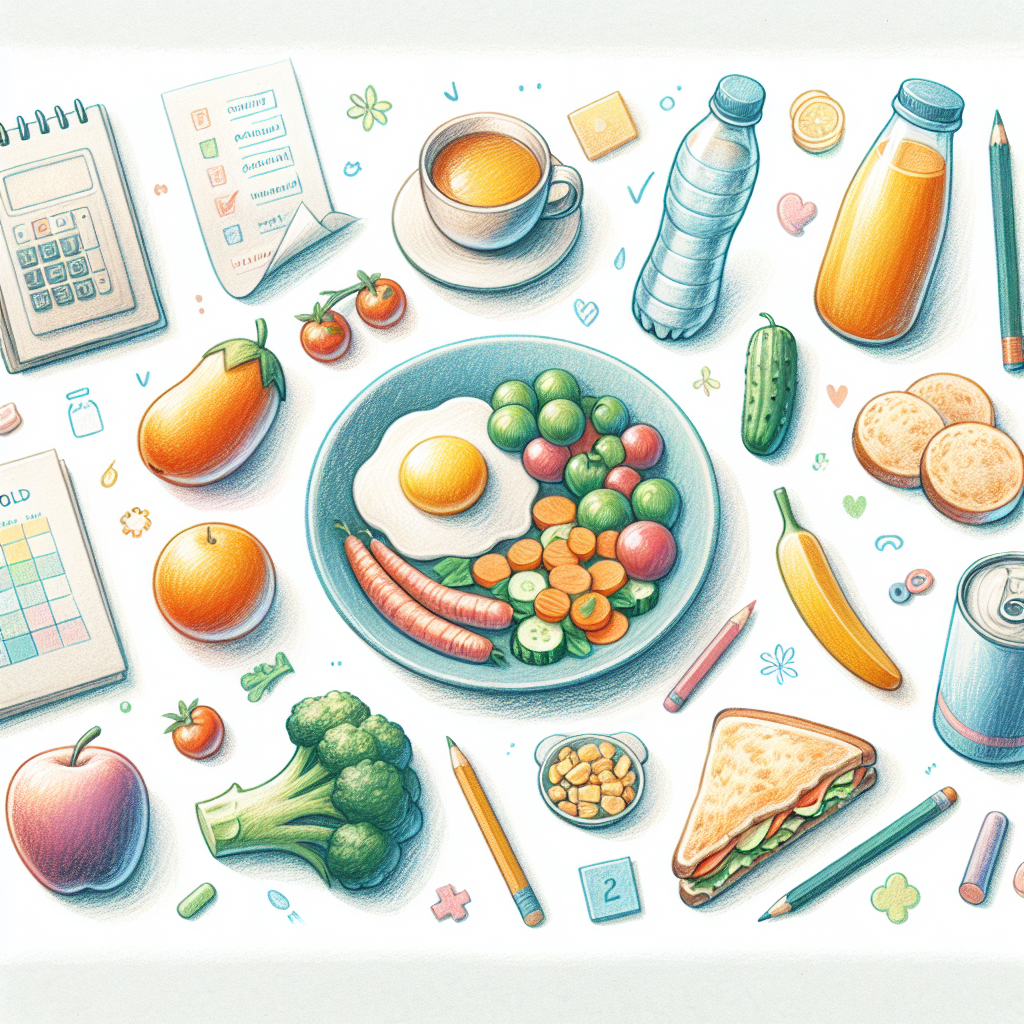 Pastelková ilustrace znázorňující téma: Stravování dětí