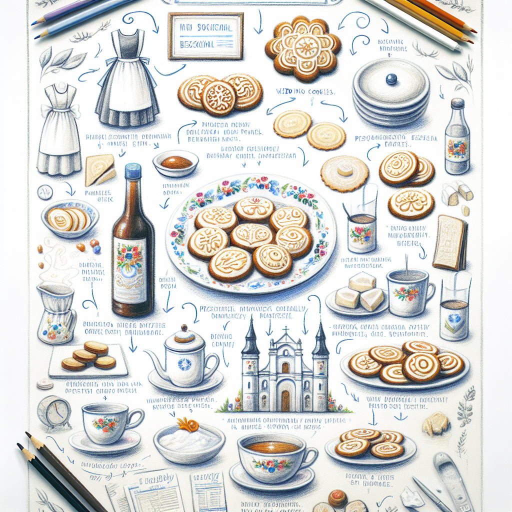 Pastelková ilustrace znázorňující téma: Recepty