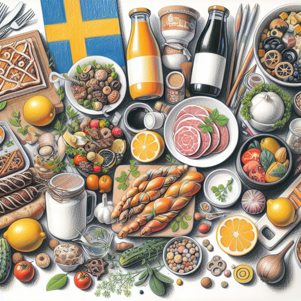 Pastelková ilustrace znázorňující téma: Kuchyně