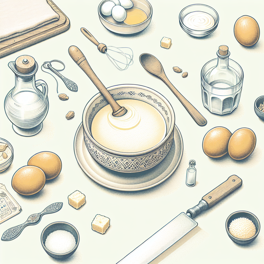 Pastelková ilustrace znázorňující téma: Recepty