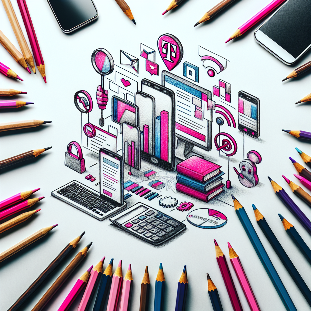 Pastelková ilustrace znázorňující téma: Internetové připojení