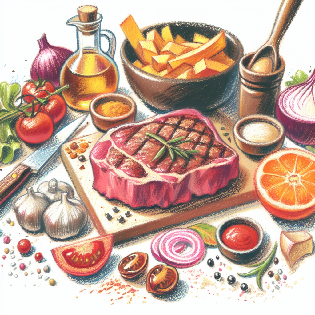 Pastelková ilustrace znázorňující téma: Recepty