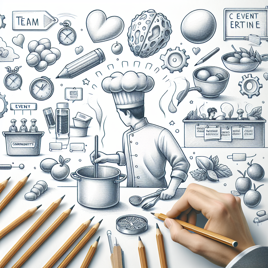 Pastelková ilustrace znázorňující téma: Teambuilding