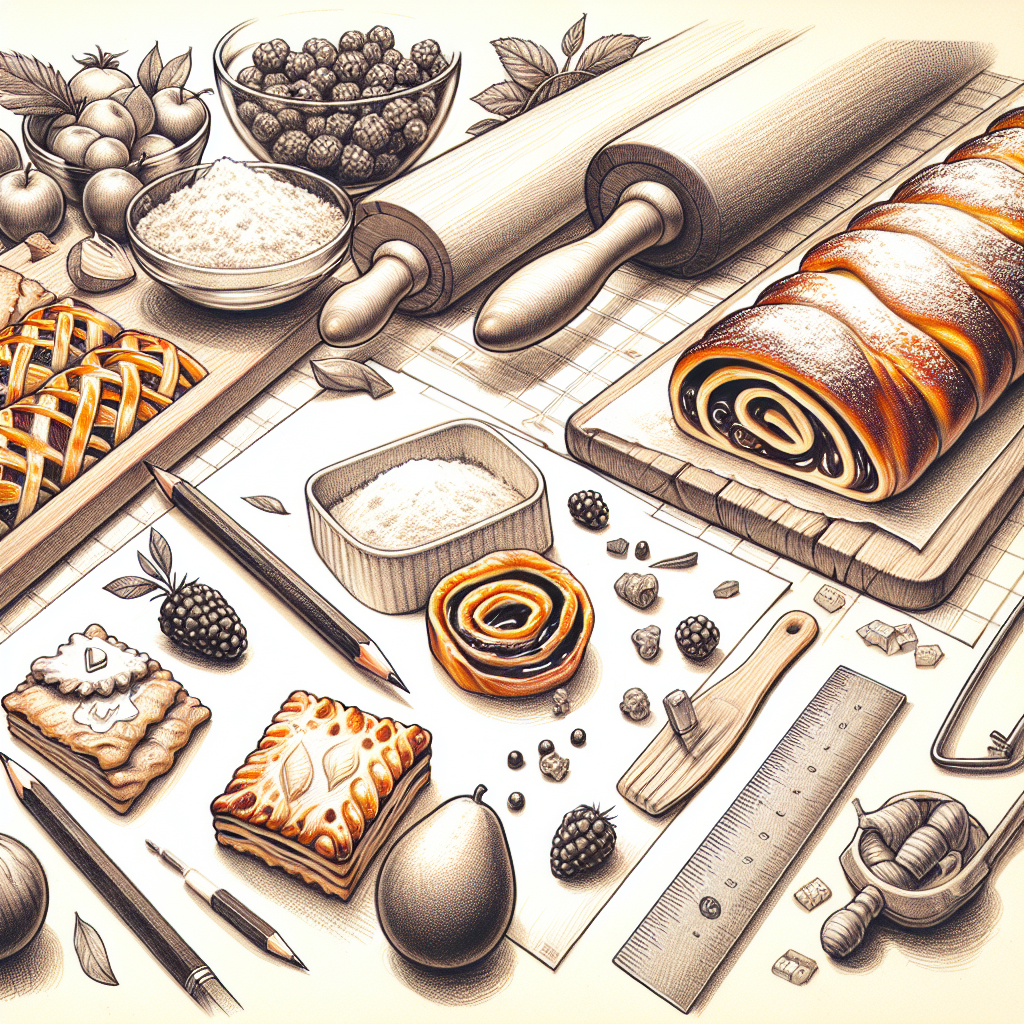 Pastelková ilustrace znázorňující téma: Recepty