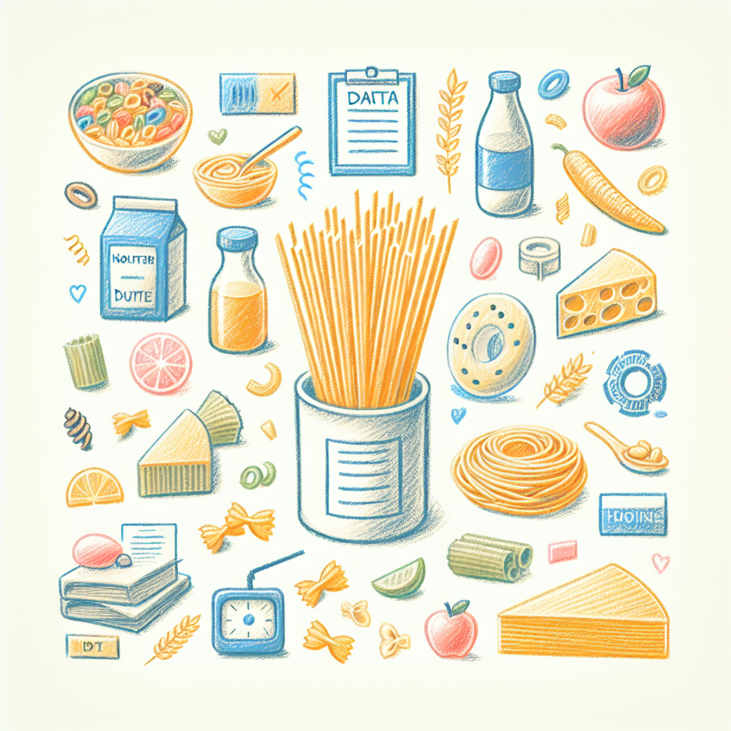 Pastelková ilustrace znázorňující téma: Výživa