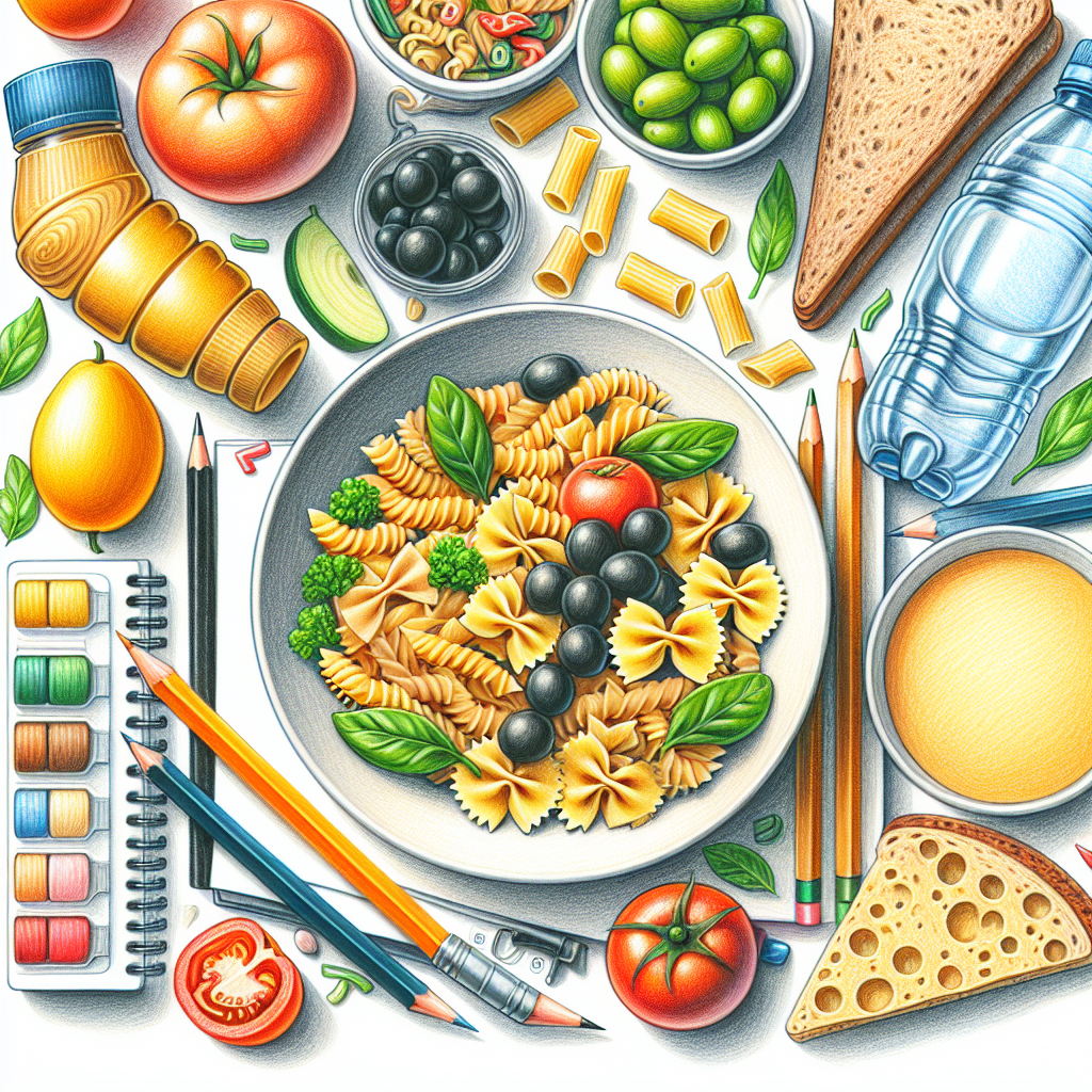 Pastelková ilustrace znázorňující téma: Recepty