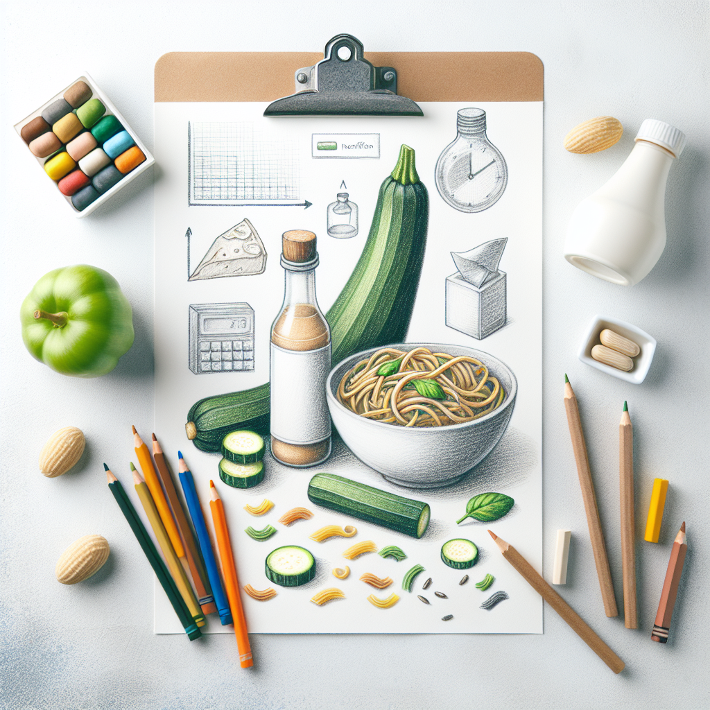 Pastelková ilustrace znázorňující téma: Zdravé recepty