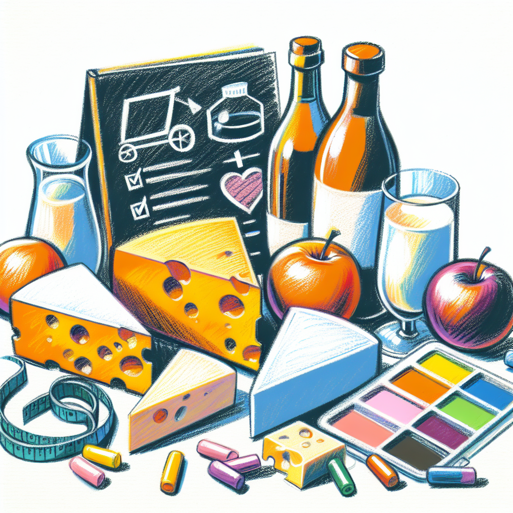 Pastelková ilustrace znázorňující téma: Výživa