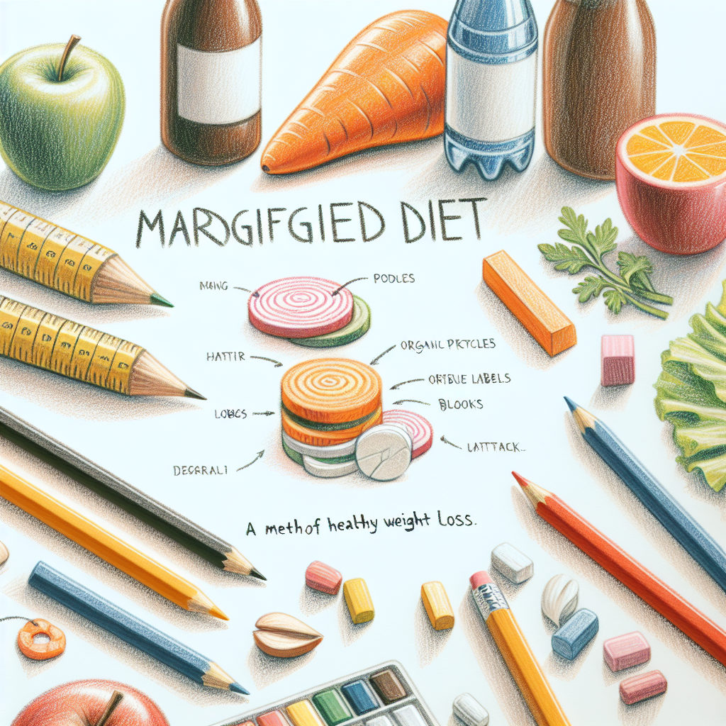 Pastelková ilustrace znázorňující téma: Diety