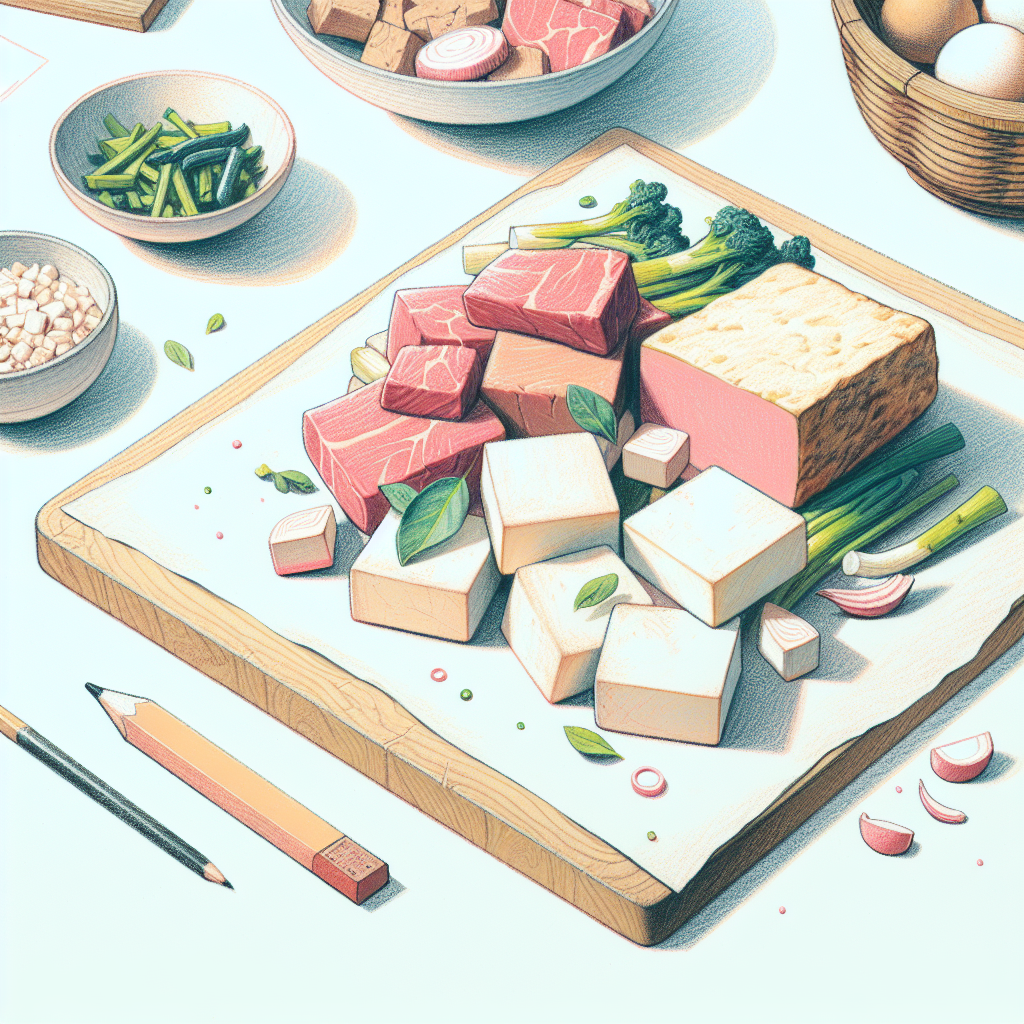 Pastelková ilustrace znázorňující téma: Česká kuchyně