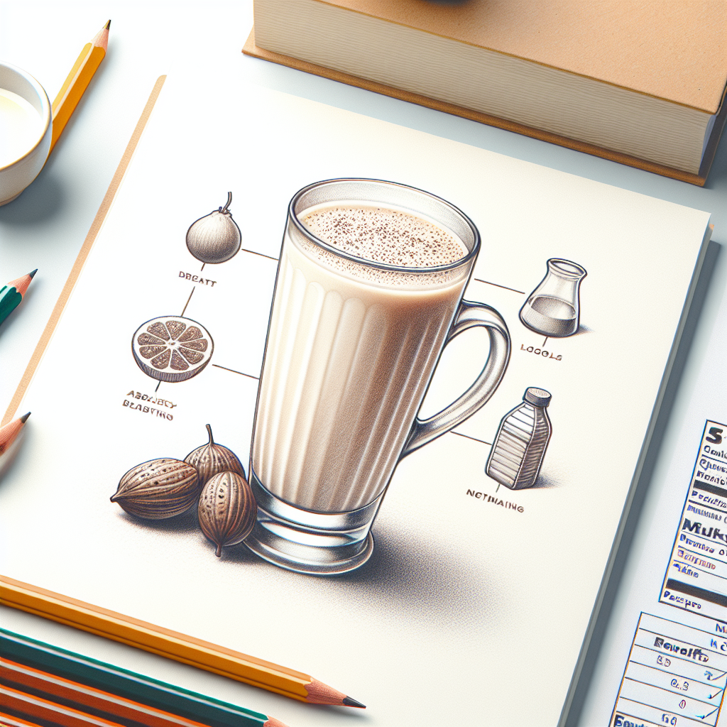 Pastelková ilustrace znázorňující téma: Nápoje