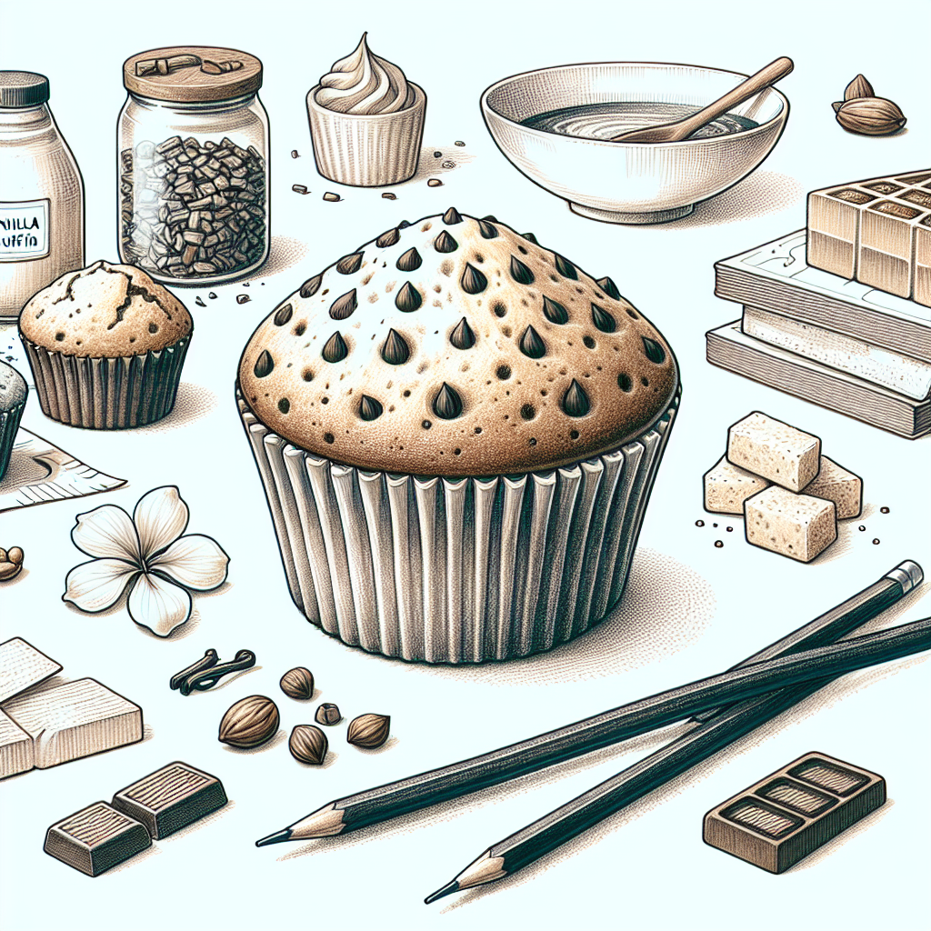 Pastelková ilustrace znázorňující téma: Pečení