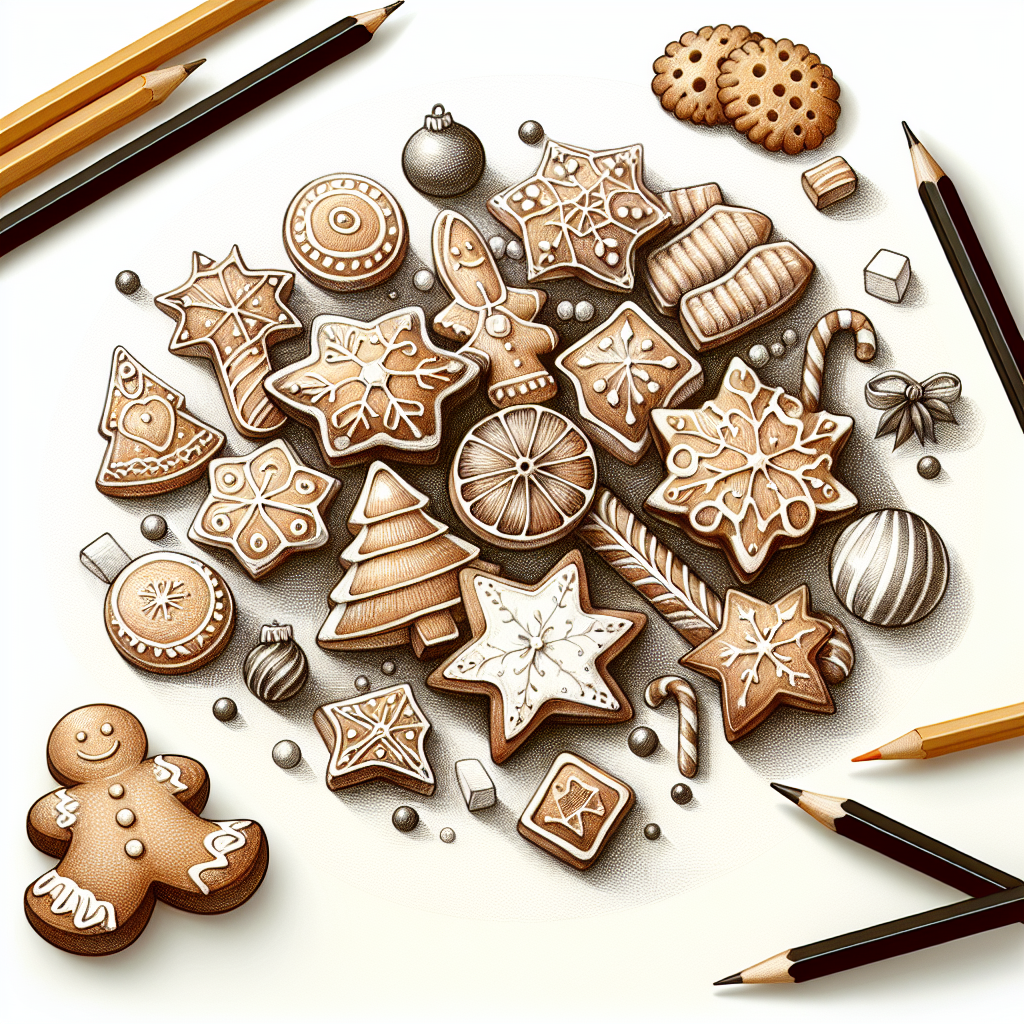 Pastelková ilustrace znázorňující téma: Recepty