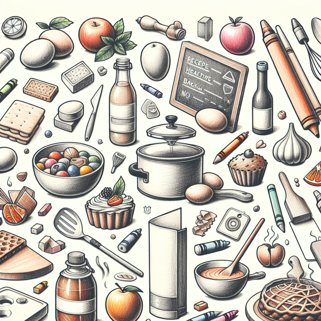 Pastelková ilustrace znázorňující téma: Kuchyně a vaření