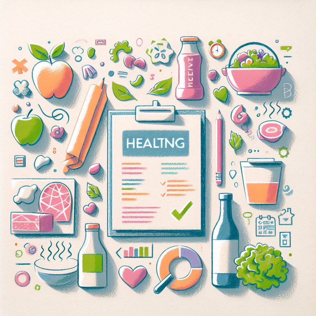 Pastelková ilustrace znázorňující téma: Zdravé vaření