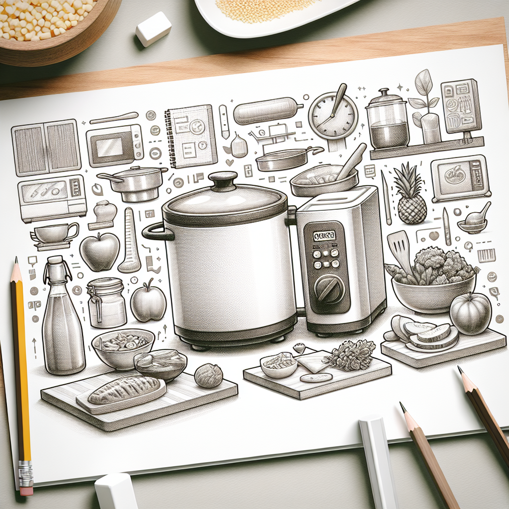 Pastelková ilustrace znázorňující téma: Vaření