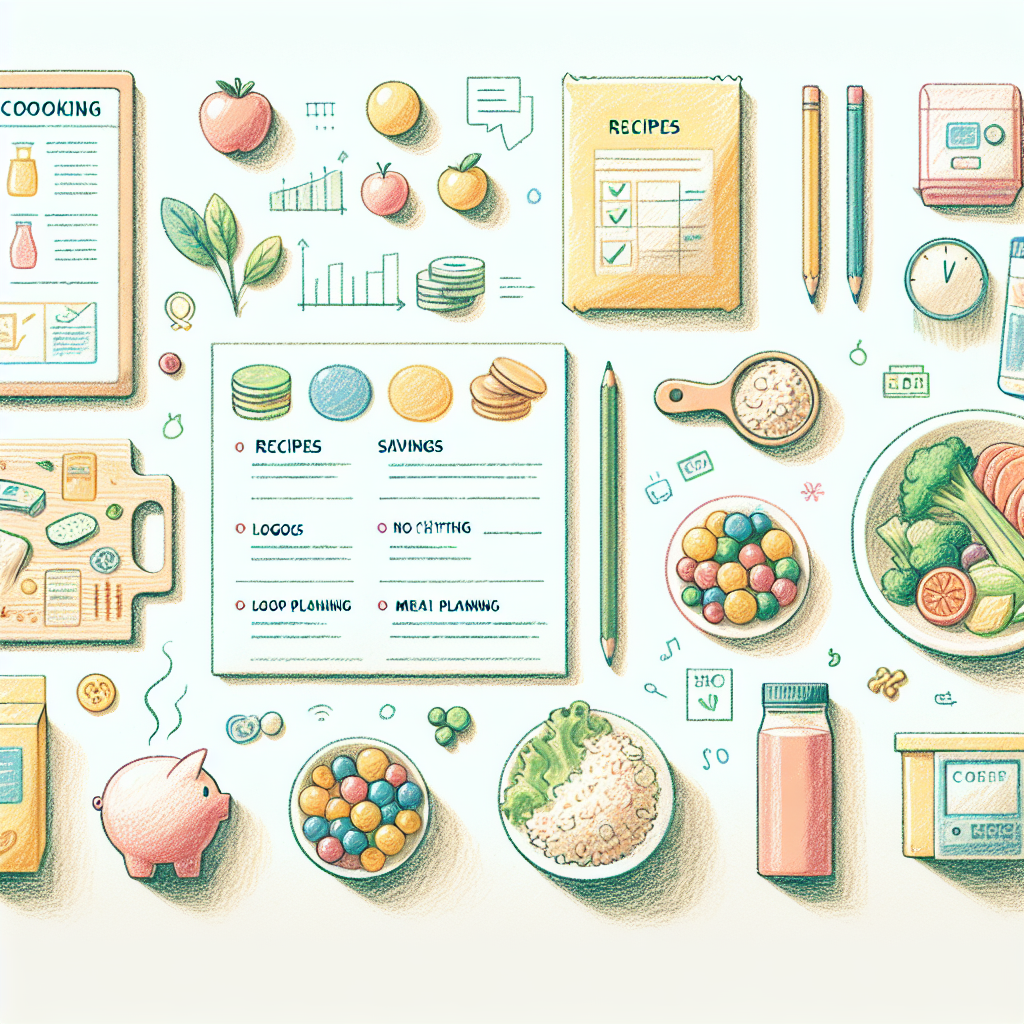 Pastelková ilustrace znázorňující téma: Zdravé vaření