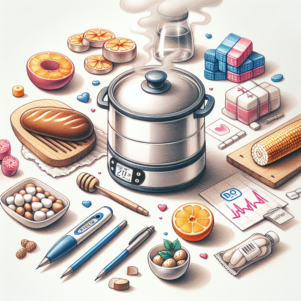 Pastelková ilustrace znázorňující téma: Zdravé vaření