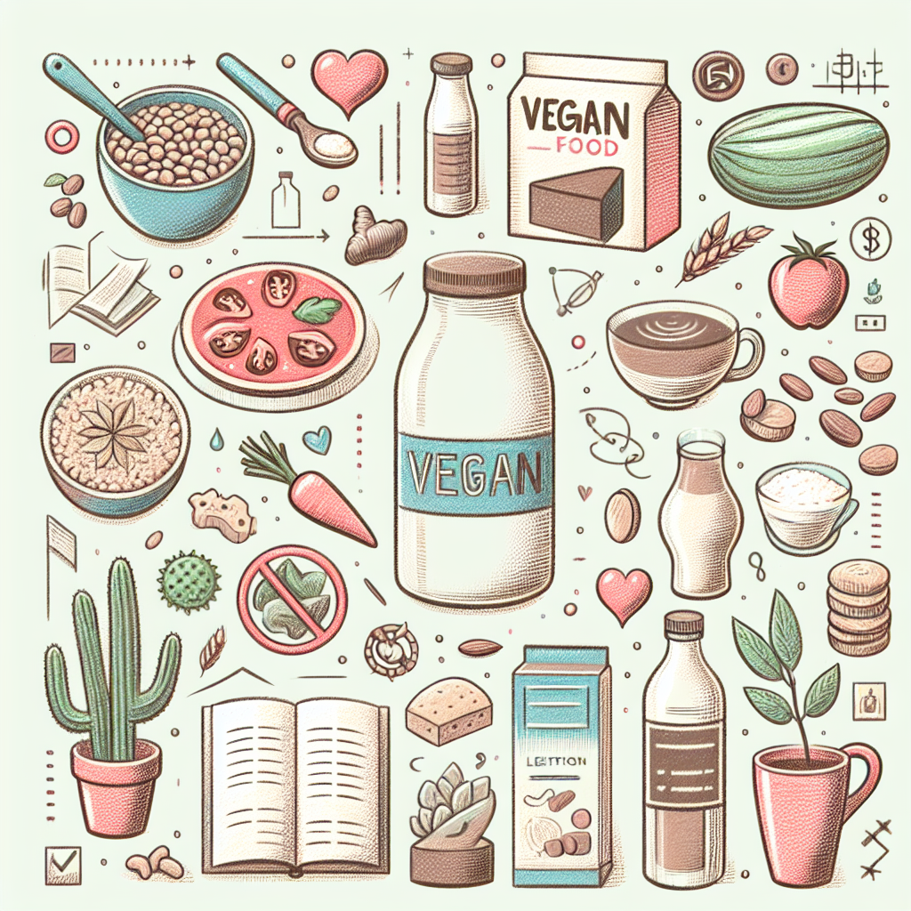 Pastelková ilustrace znázorňující téma: Veganská strava
