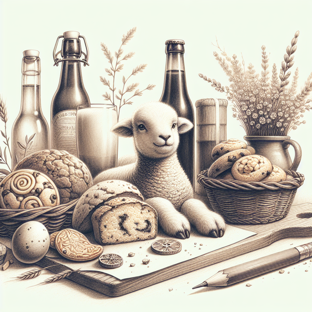 Pastelková ilustrace znázorňující téma: Recepty na dezerty