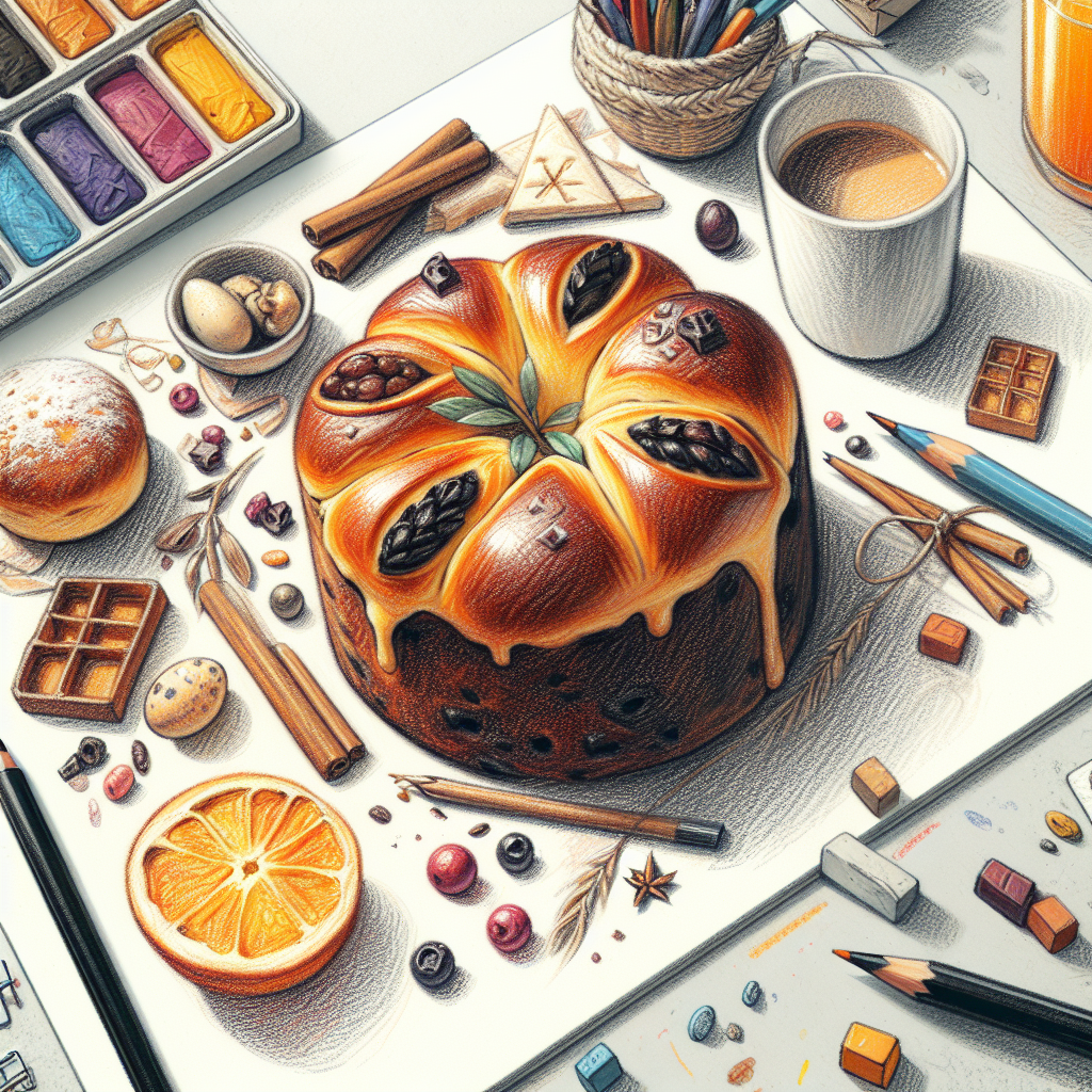 Pastelková ilustrace znázorňující téma: Recepty