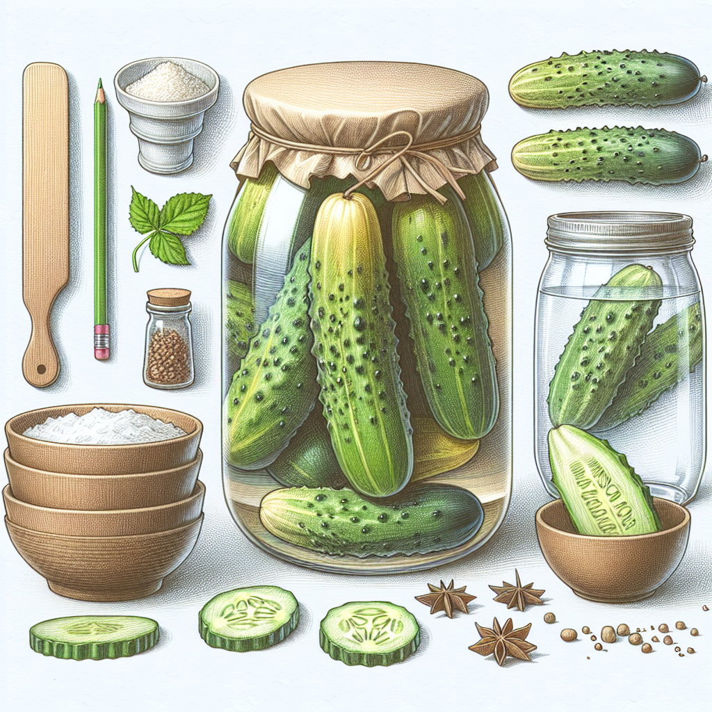 Pastelková ilustrace znázorňující téma: Recepty na konzervaci