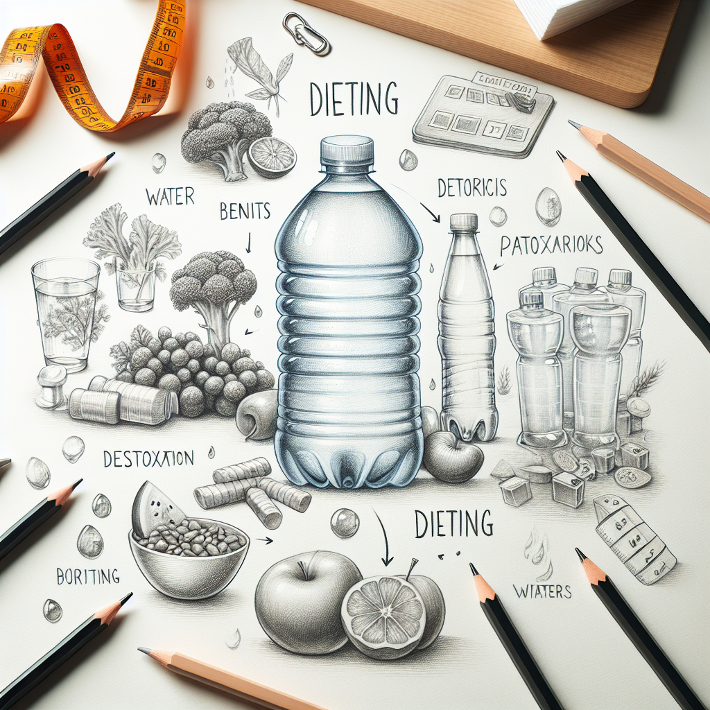 Pastelková ilustrace znázorňující téma: Diety