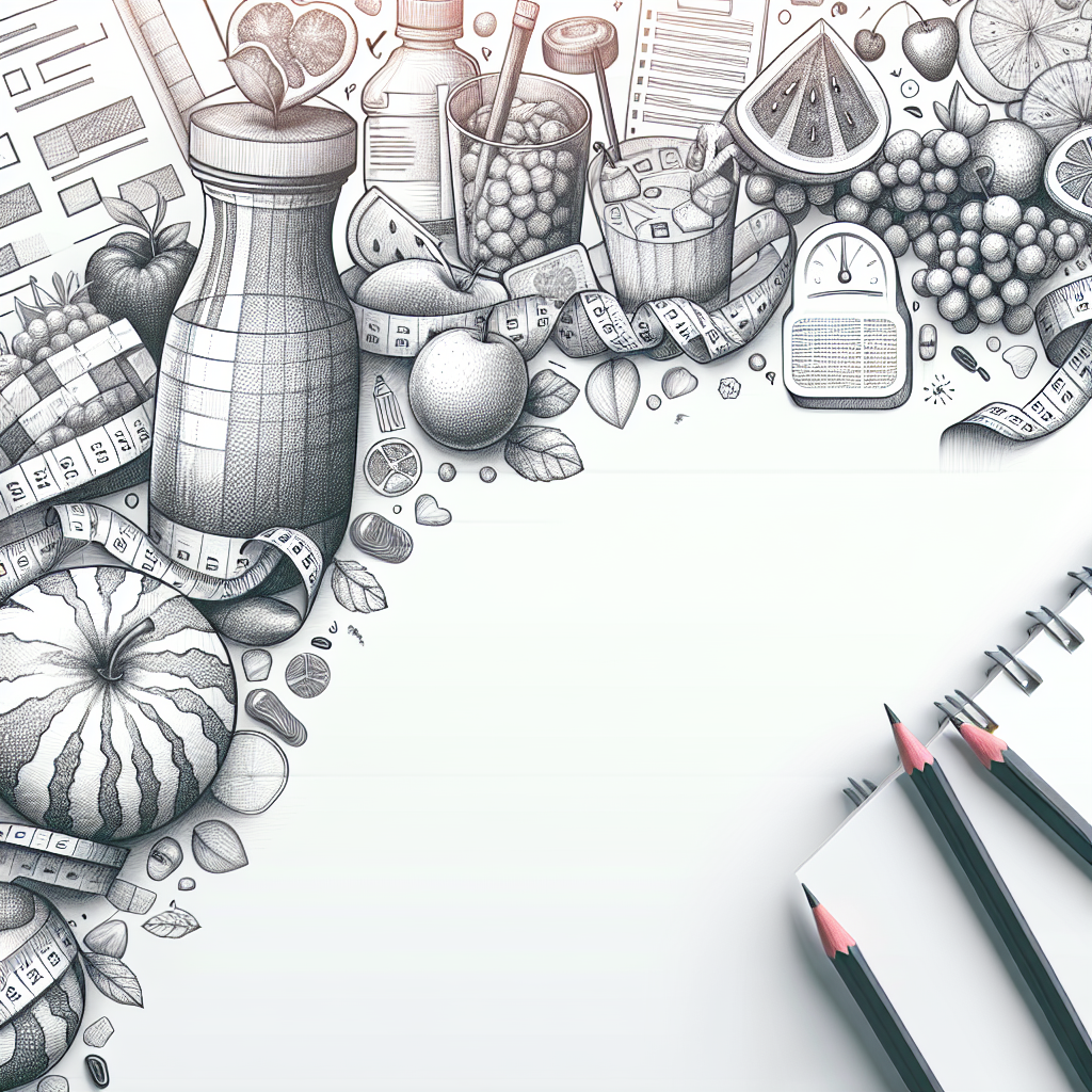 Pastelková ilustrace znázorňující téma: Diety a zdraví