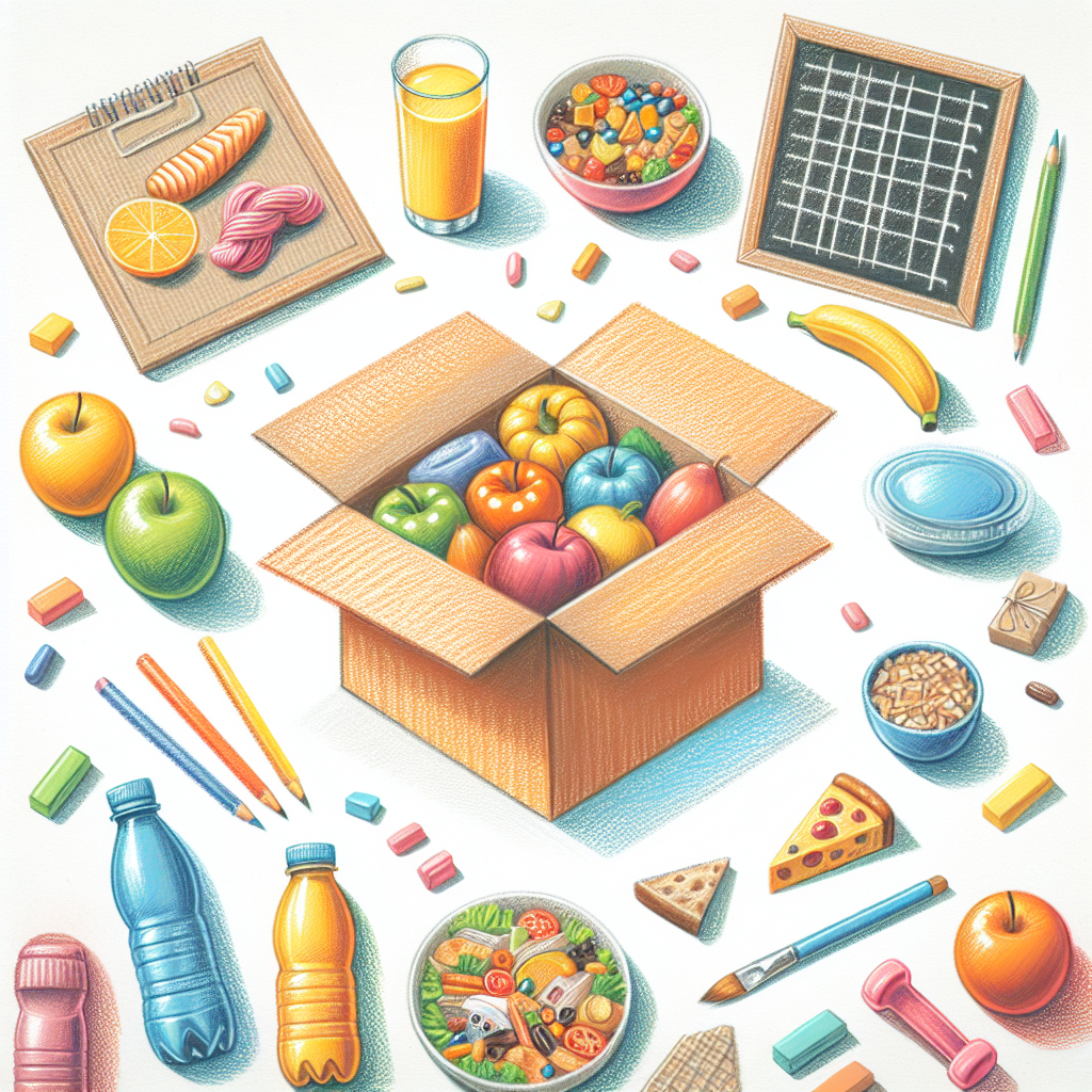 Pastelková ilustrace znázorňující téma: Zdravá výživa