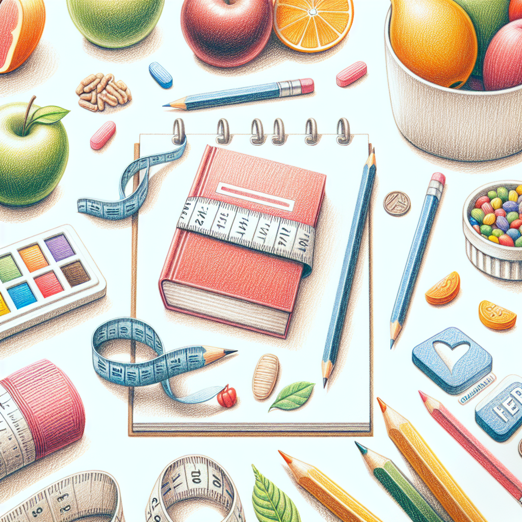 Pastelková ilustrace znázorňující téma: Hubnutí