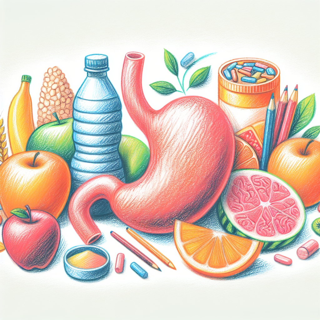 Pastelková ilustrace znázorňující téma: Diety a zdraví