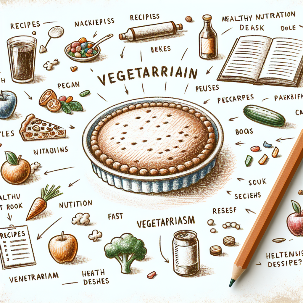 Pastelková ilustrace znázorňující téma: Bezmasá jídla