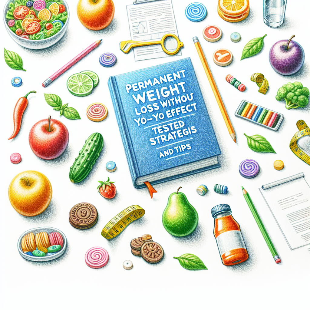 Pastelková ilustrace znázorňující téma: Diety a hubnutí