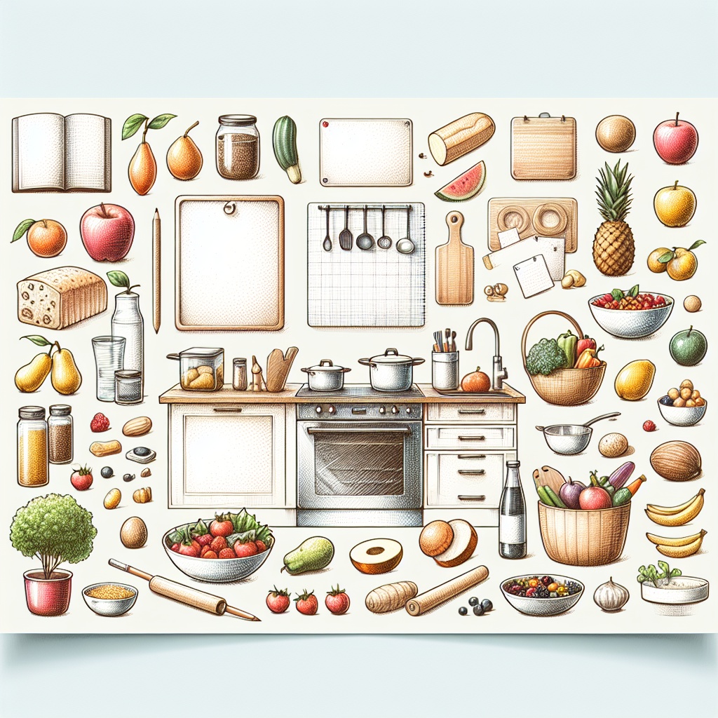 Pastelková ilustrace znázorňující téma: Vaření