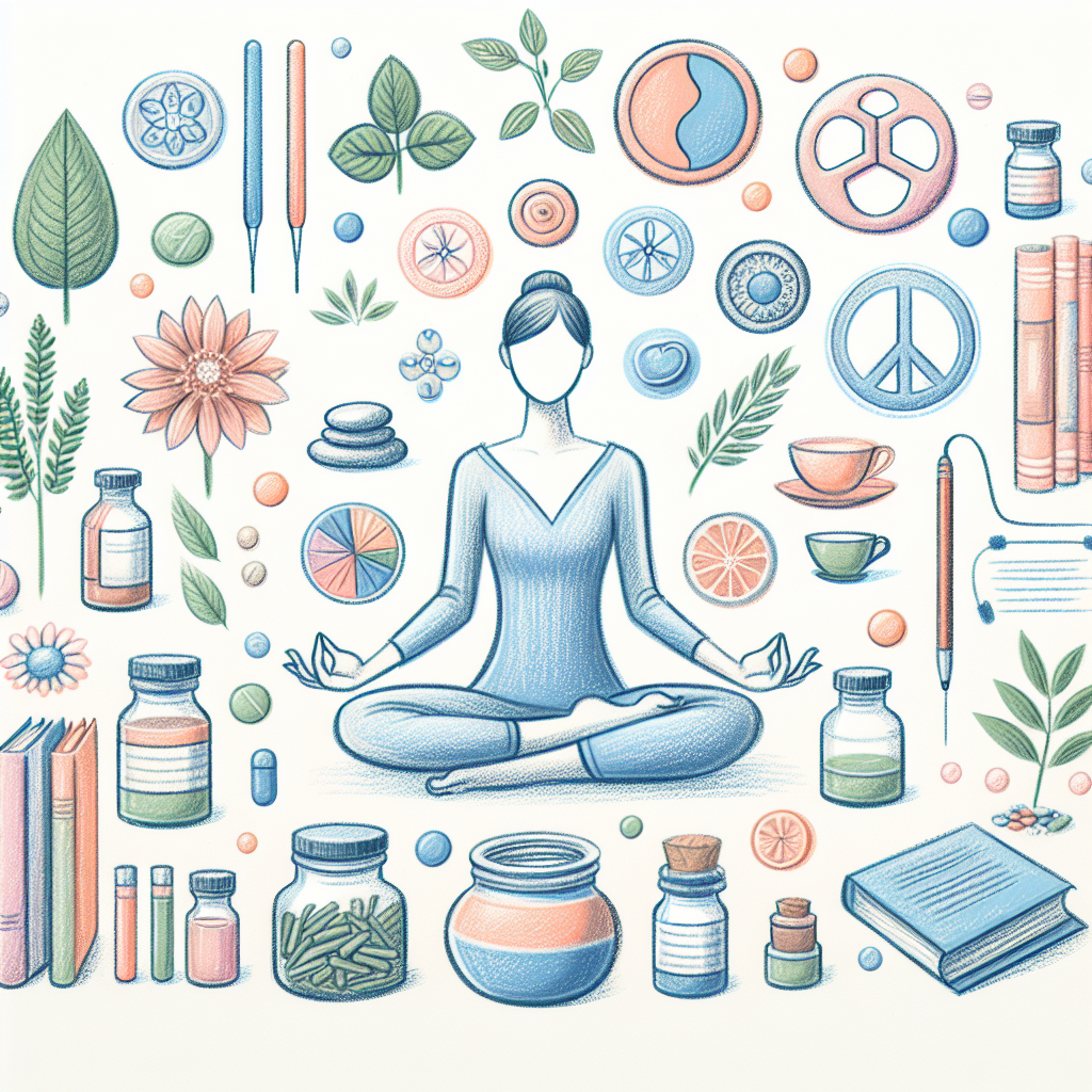 Pastelková ilustrace znázorňující téma: Alternativní medicína