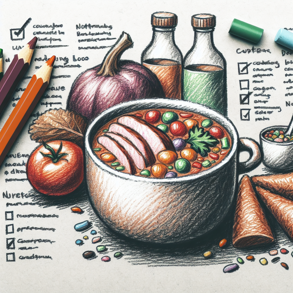 Pastelková ilustrace znázorňující téma: Recepty