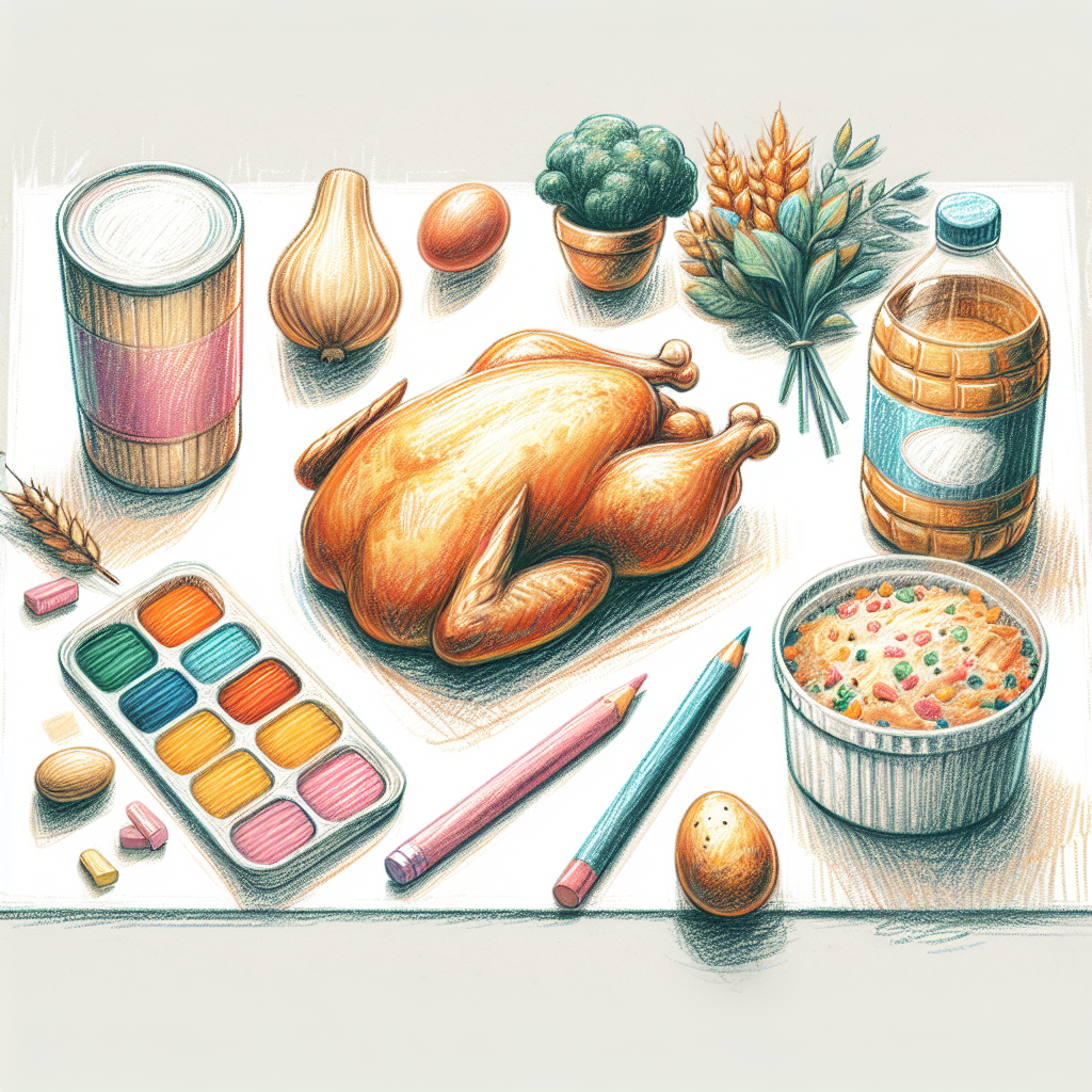 Pastelková ilustrace znázorňující téma: Recepty