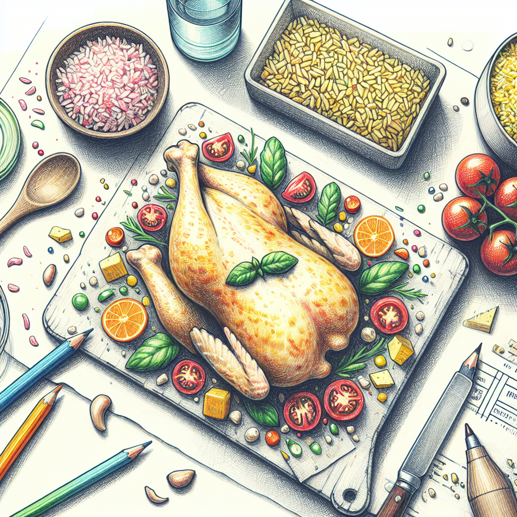 Pastelková ilustrace znázorňující téma: Recepty